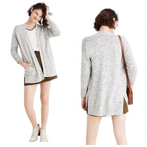 MADEWELL | Marled Knit Midland 100% Cotton Open Cardigan Sweater Size S